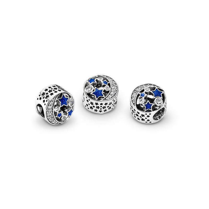 Pandora Sparkling Night Sky Charm Silver Egypt XH5437169